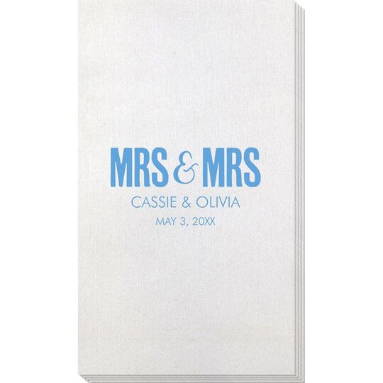 Bold Mrs & Mrs Bamboo Luxe Guest Towels